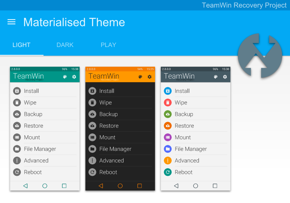 TWRP Material Design